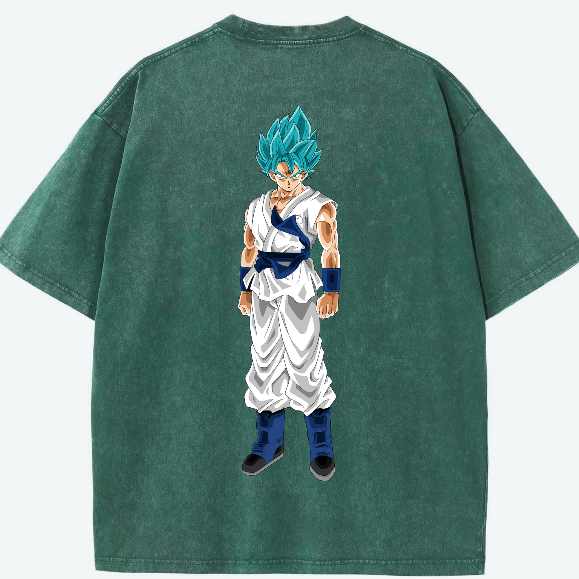 （画像用） ドラゴンボール 孫 悟飯（そんごはん）DRAGON BALL Son Gohan 綿100% ヴィンテージ風 半袖Tシャツ（背面プリント）